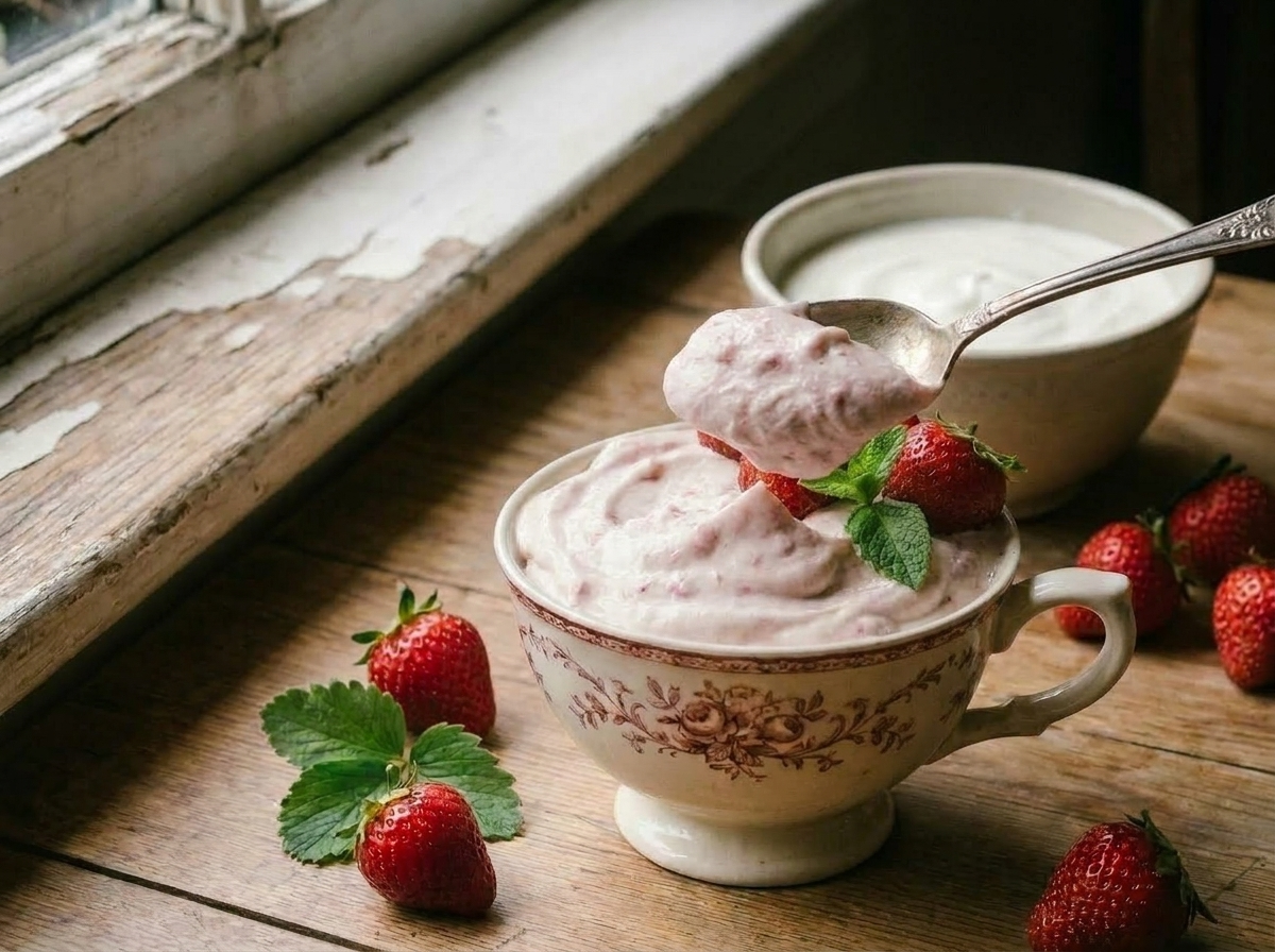 Gelato furbo alle fragole: senza gelatiera e con pochi ingredienti 🍓