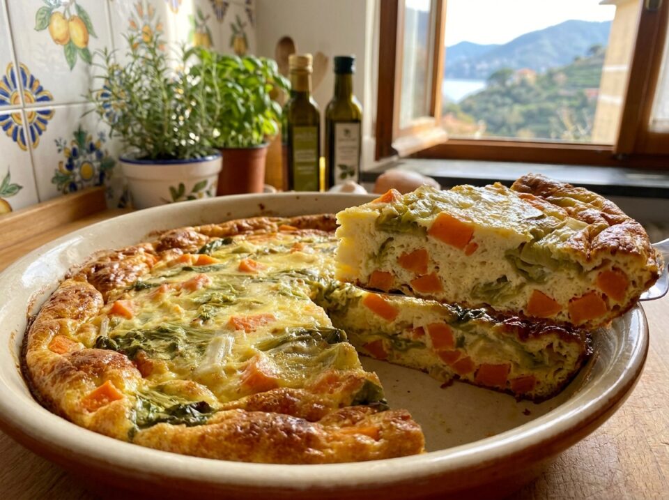 Frittata al forno con carote e lattuga: morbida, facile e saporita