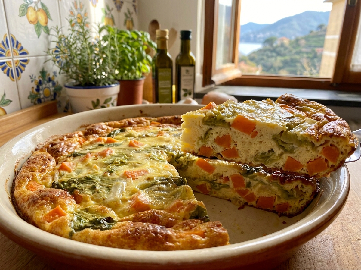 Frittata al forno con carote e lattuga: morbida, facile e saporita