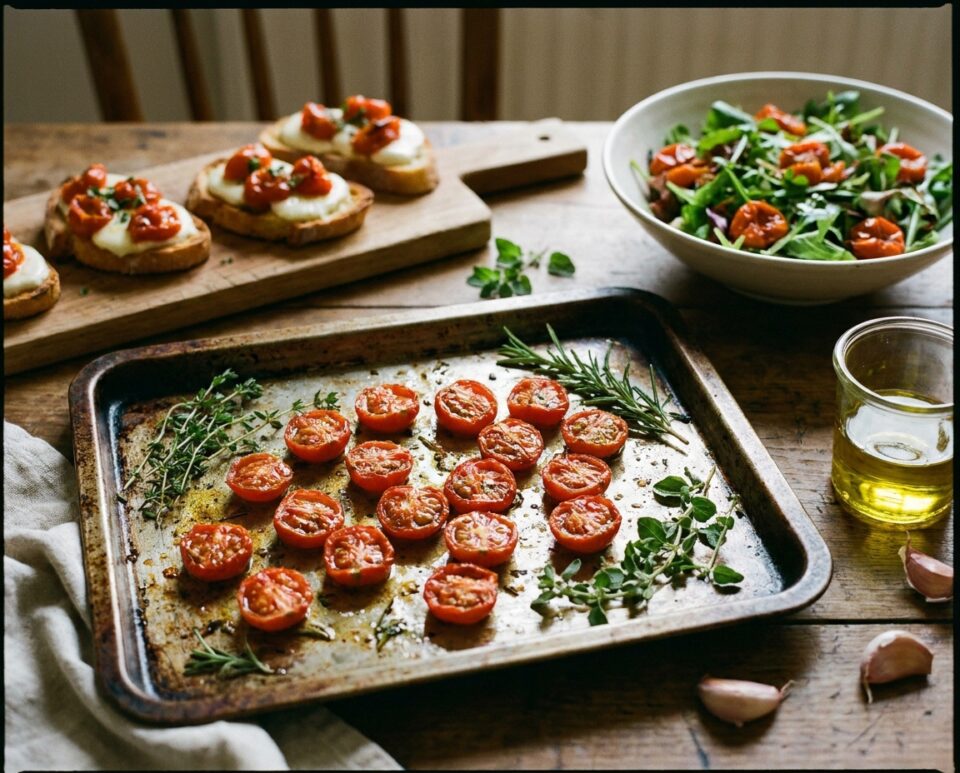 Pomodorini confit al forno: dolci, profumati e facili da preparare