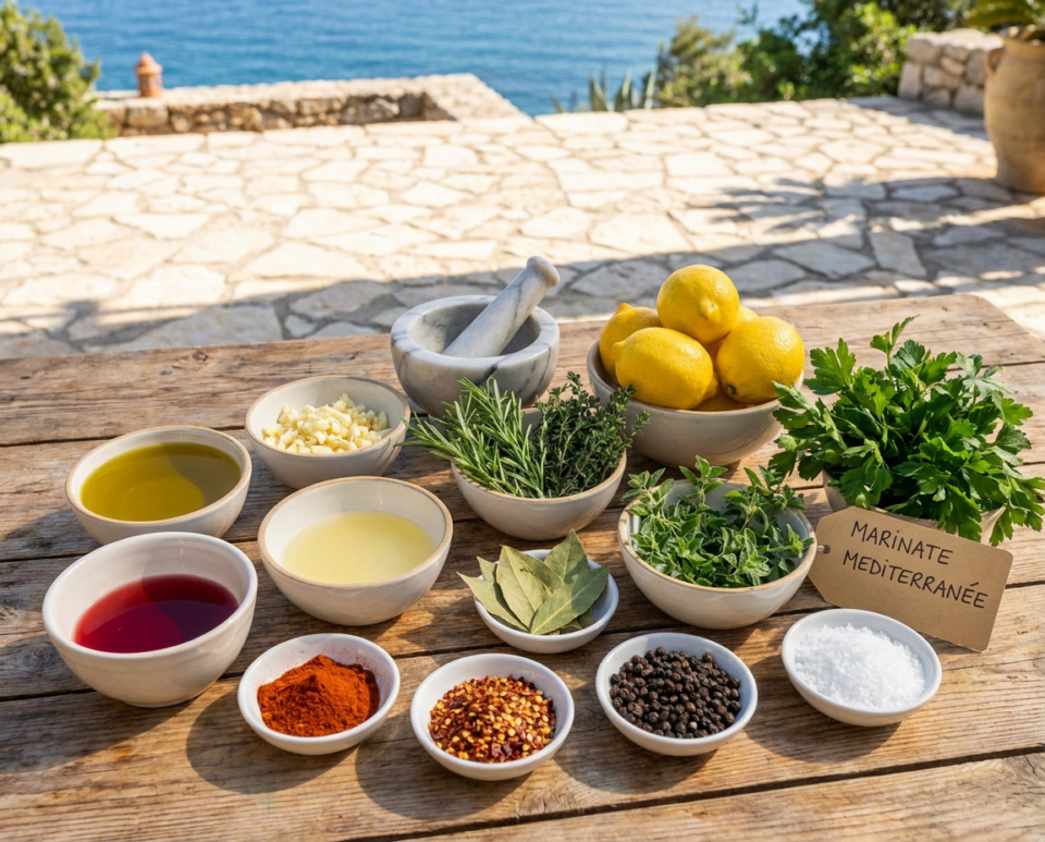 Ingredienti per marinare