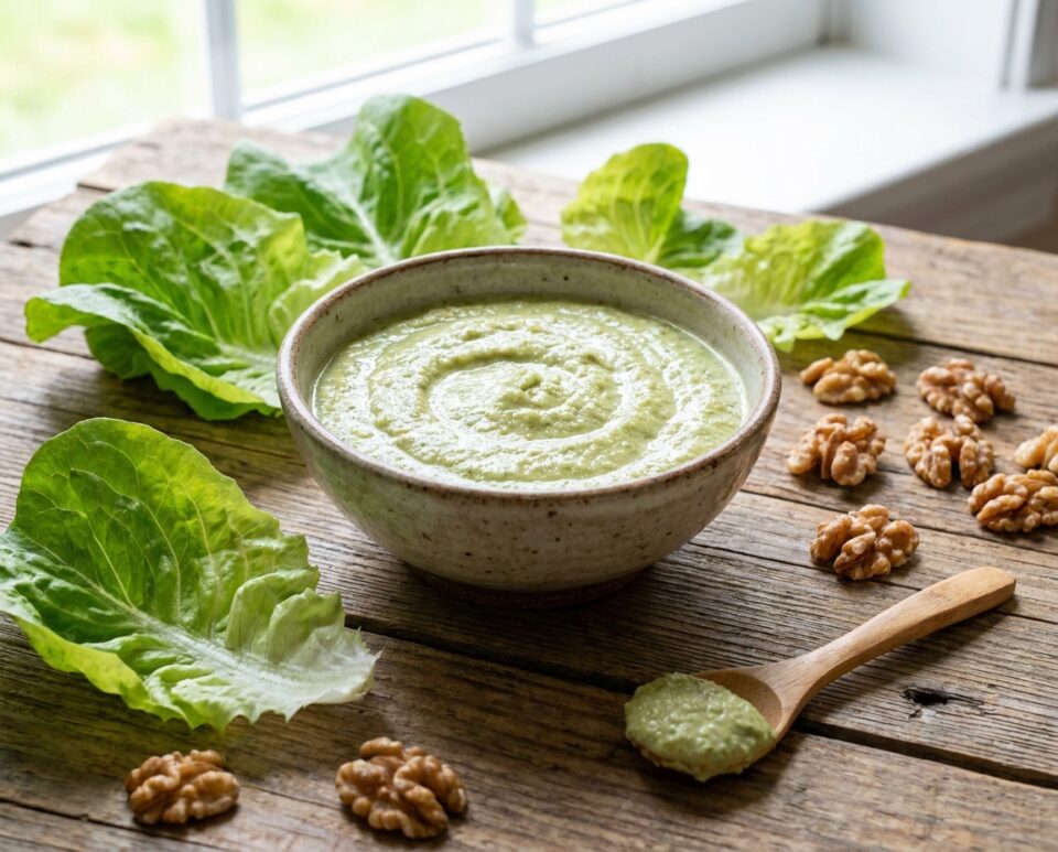 Pesto di lattuga senza aglio