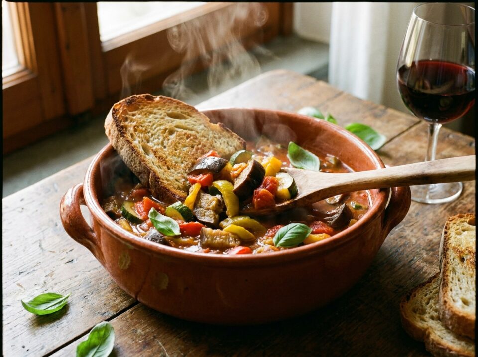 Ratatouille ligure di verdure: ricetta estiva rustica e saporita