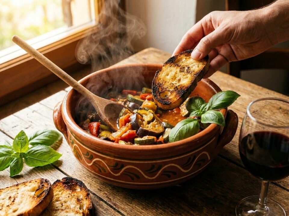 Ratatouille ligure di verdure: ricetta estiva rustica e saporita