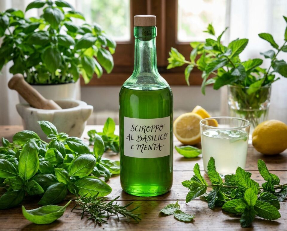 Sciroppo basilico e menta