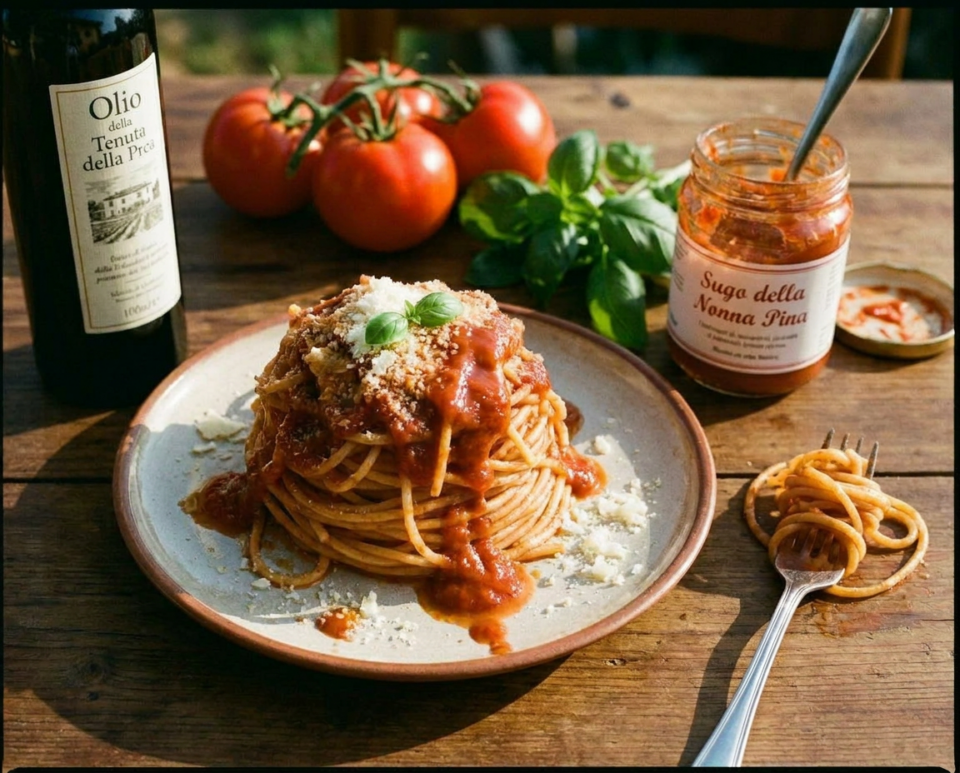 Spaghetti con il sugo di pomodoro fresco della nonna Pina: l'estate in un piatto