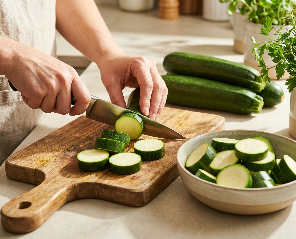 Tagliare le zucchine