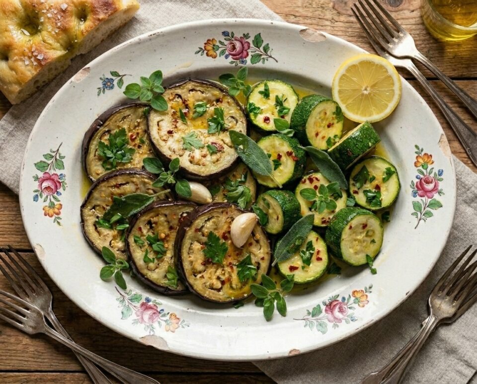 Zucchine e melanzane marinate: il contorno estivo che migliora dopo qualche ora