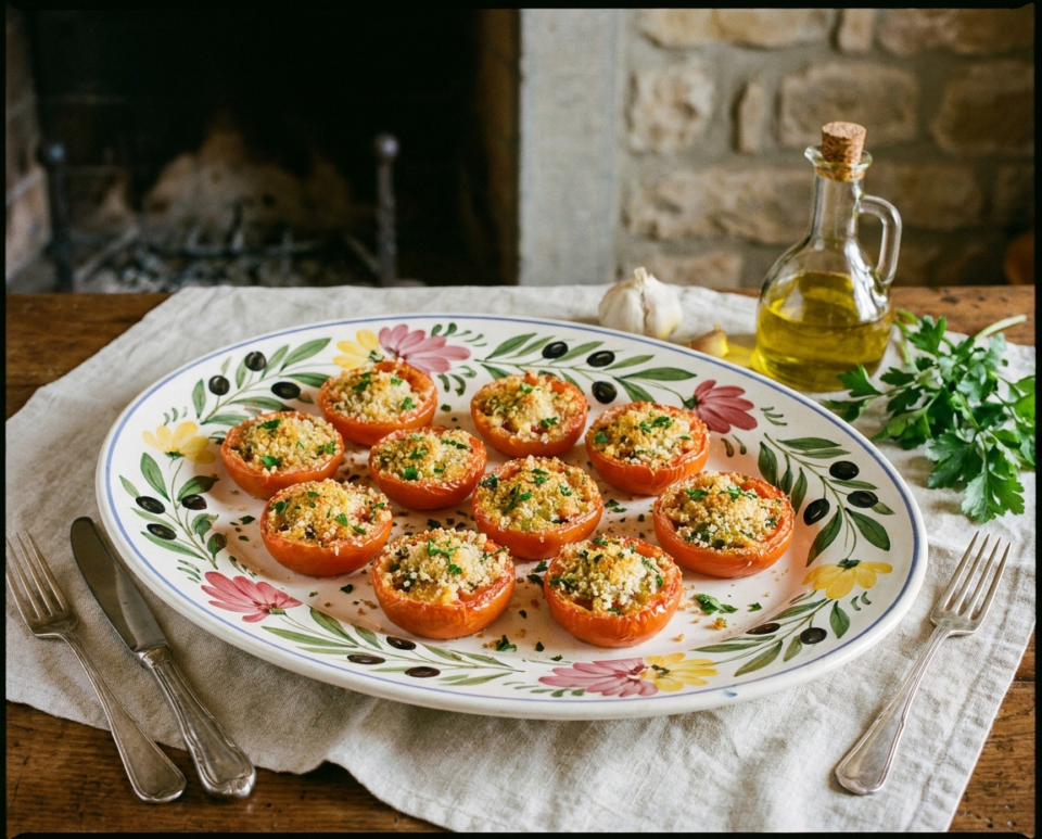 Pomodori gratinati al forno: il contorno estivo che profuma di casa