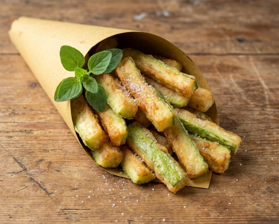 Bastoncini di zucchine fritti: così croccanti che uno tira l'altro (i 
