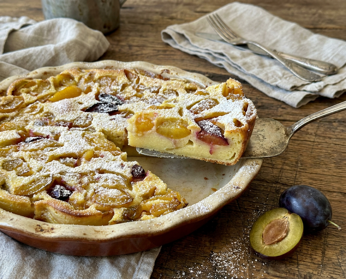 Clafoutis di prugne: il dolce francese facile e irresistibile
