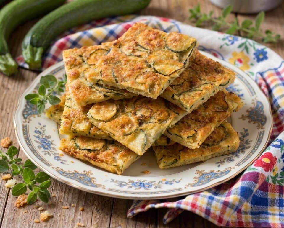 Schiacciata di zucchine croccante e facilissima