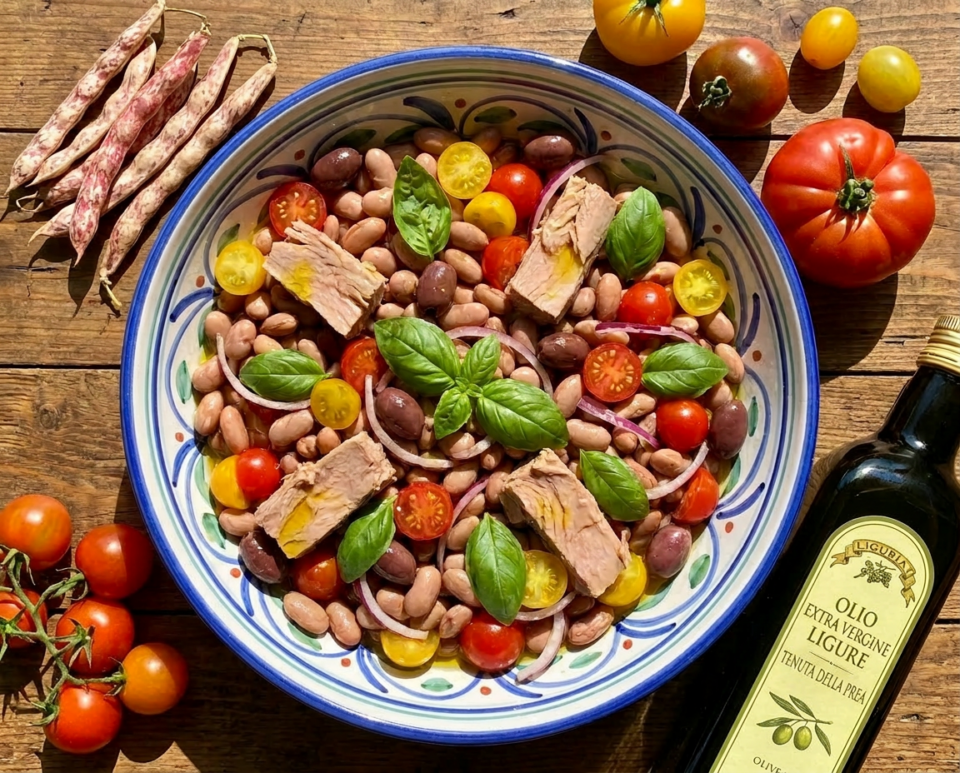Insalata di borlotti e tonno: il piatto unico estivo ricco di proteine e sapore