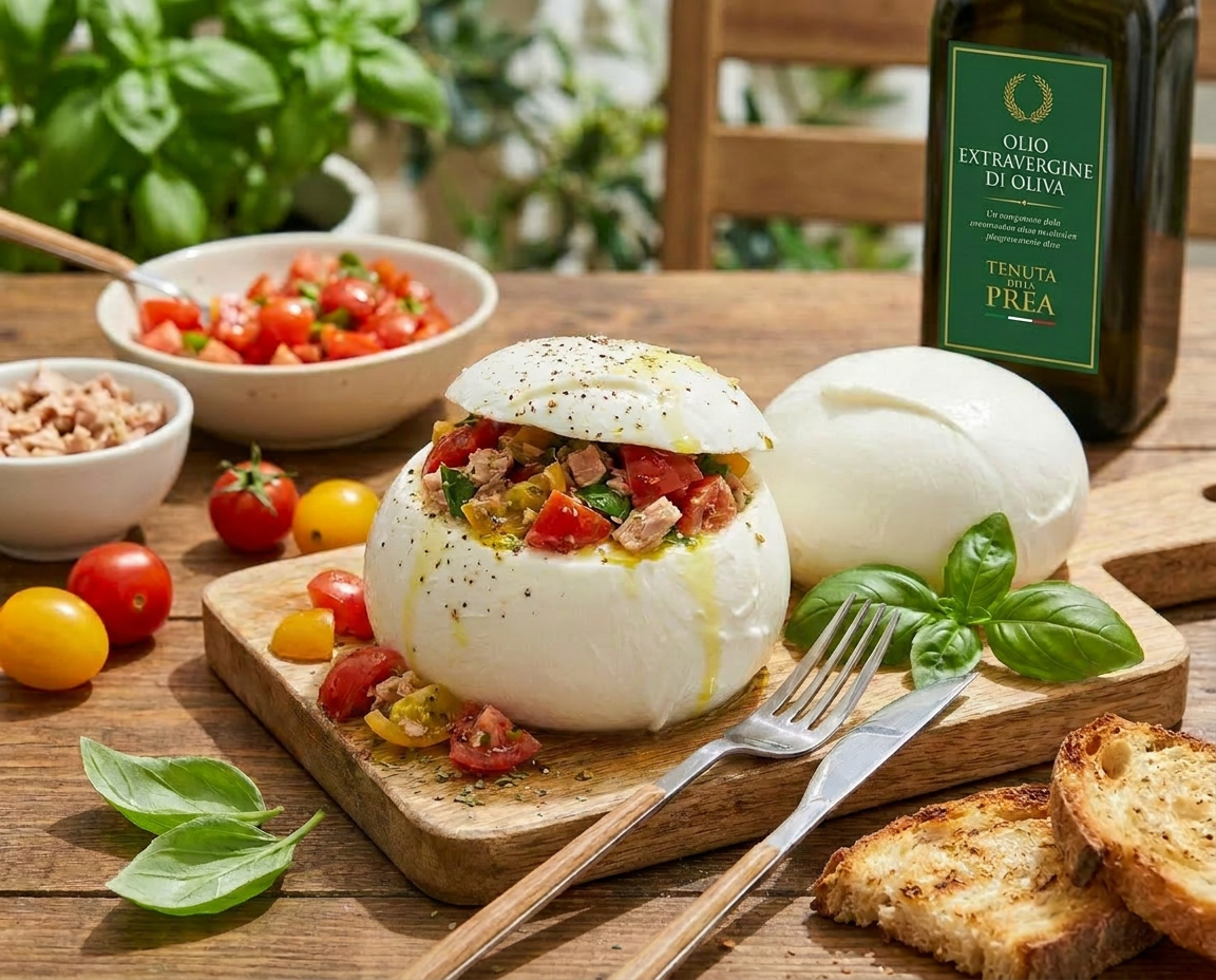 Mozzarella ripiena: il piatto freddo estivo pronto in 10 minuti