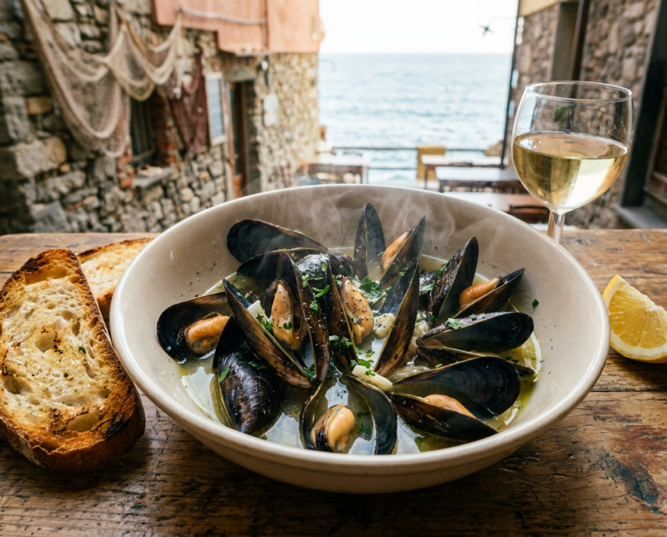 Muscoli alla marinara (cozze): la ricetta ligure semplice e saporita