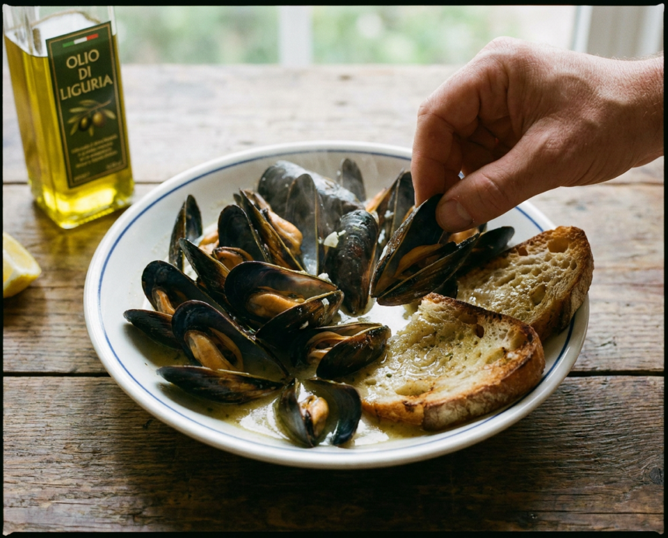 Muscoli alla marinara (cozze): la ricetta ligure semplice e saporita