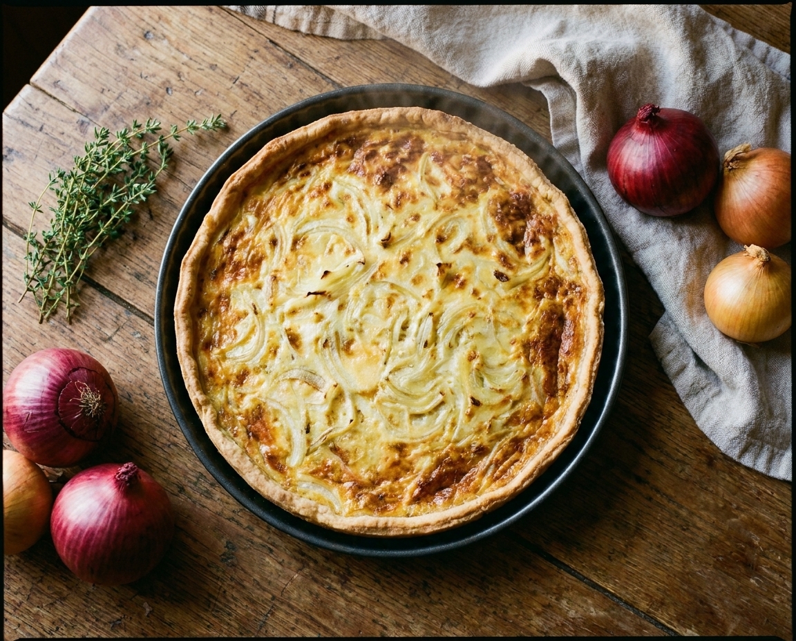 Quiche di cipolle: la ricetta facile, cremosa e saporita