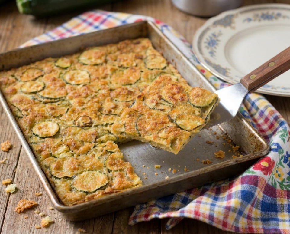 Schiacciata di zucchine: sottile, croccante e pronta in pochi minuti