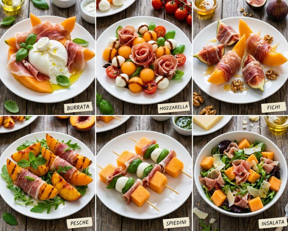 Varianti di prosciutto e melone