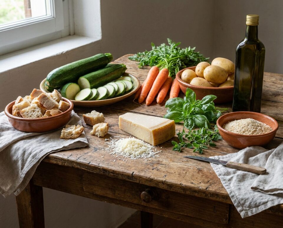 Ingredienti burger di verdure