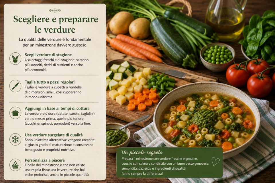 Scegliere e preparare le verdure