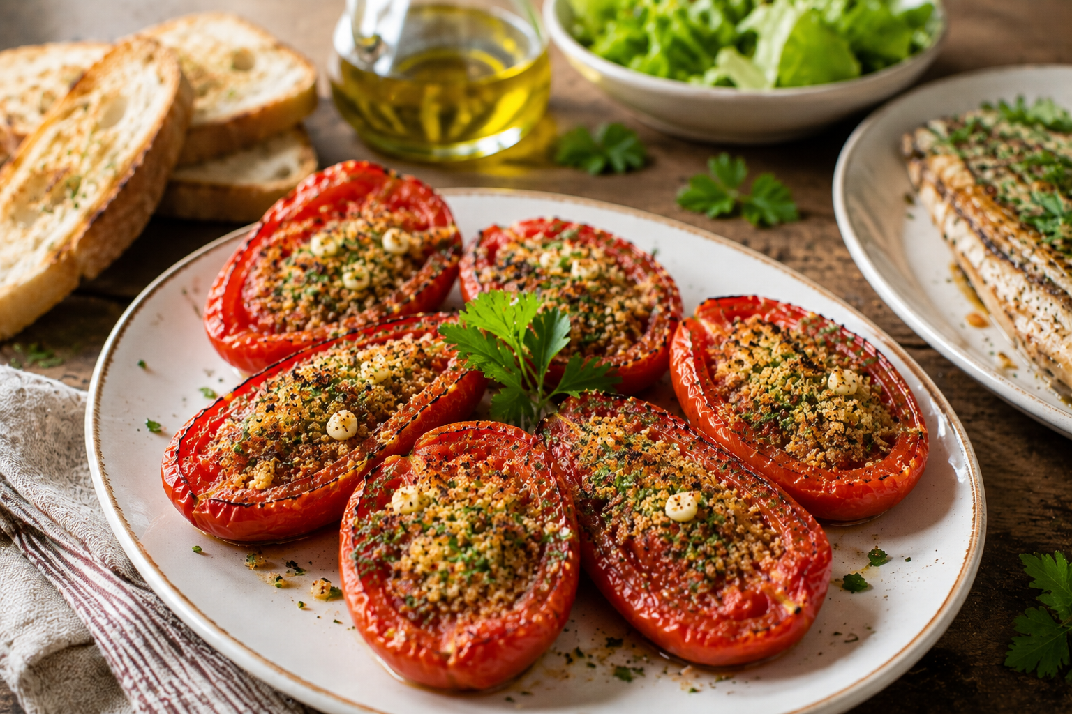 Come servire i pomodori al forno