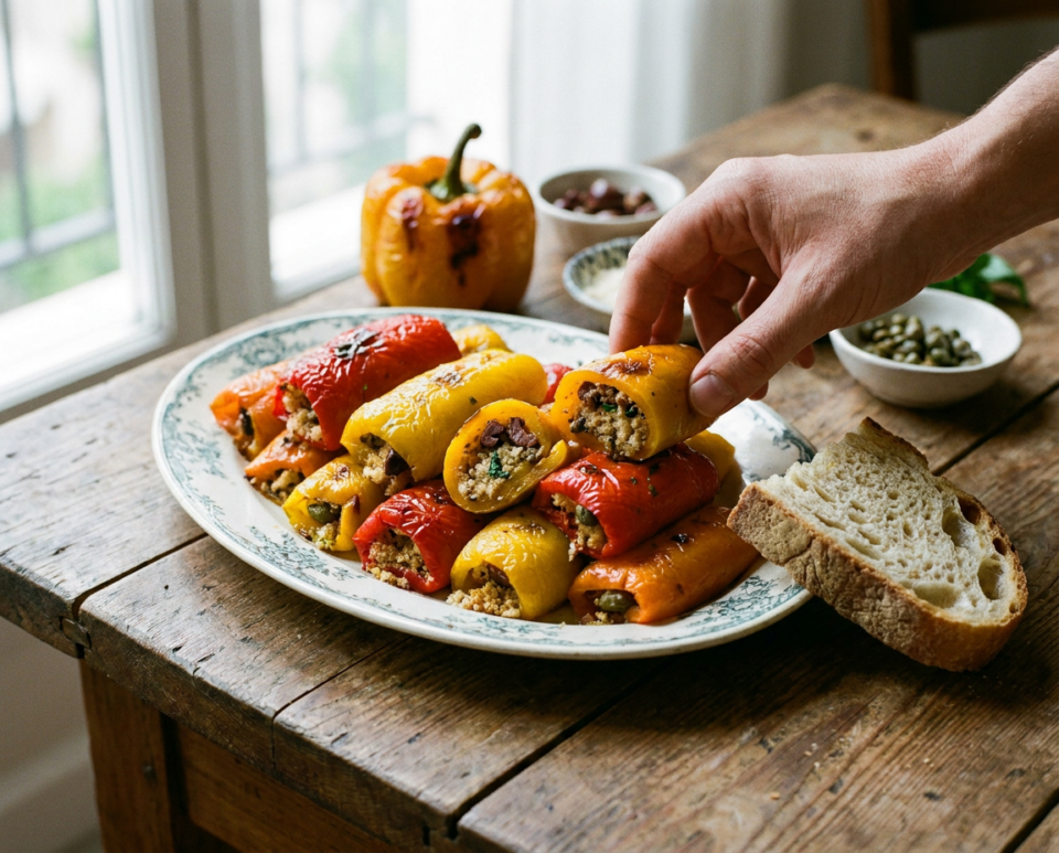 Involtini di peperoni