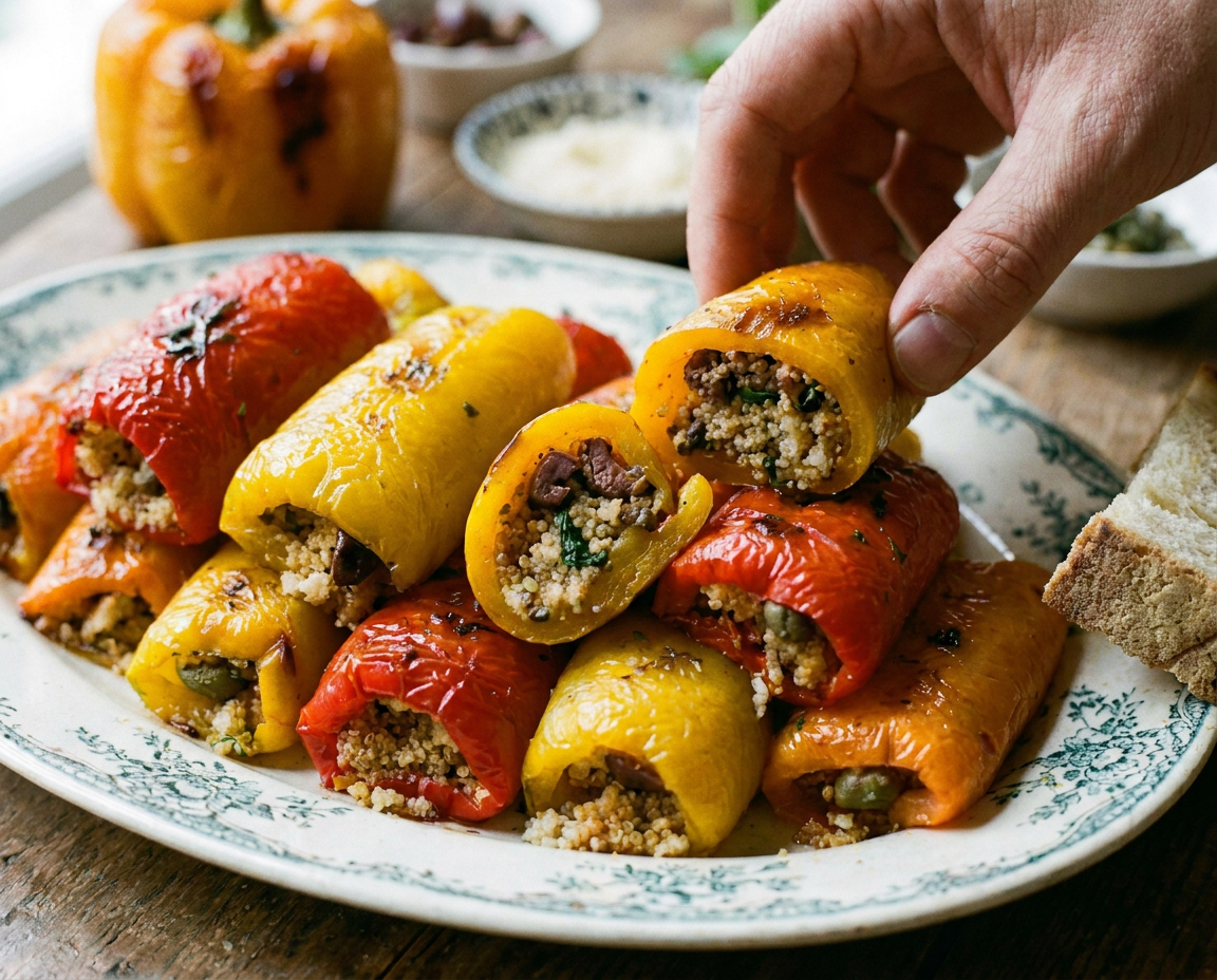 Involtini di peperoni ripieni: l'antipasto estivo facile da preparare in anticipo
