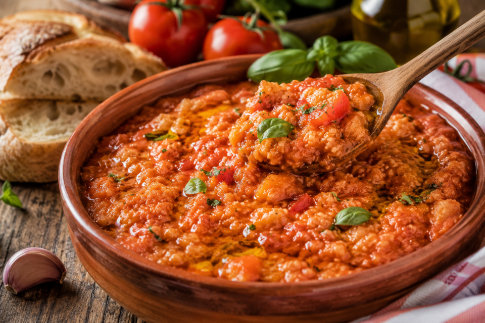 Pappa al pomodoro: la ricetta semplice con pane raffermo e pomodori