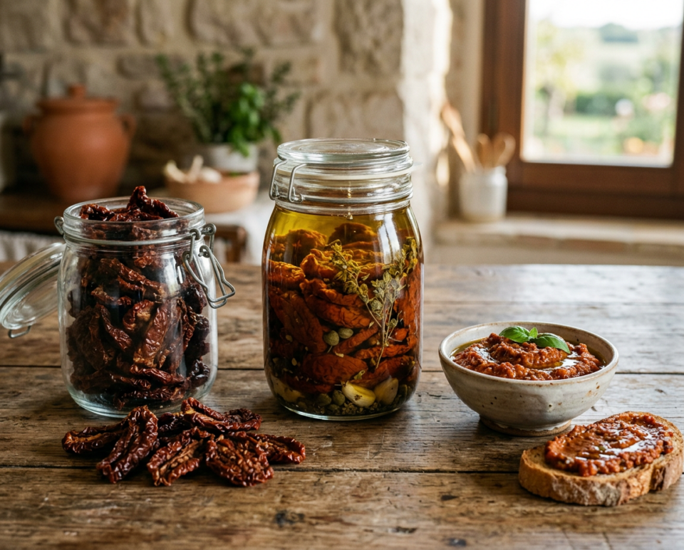 3 modi per conservare e utilizzare i pomodori essiccati