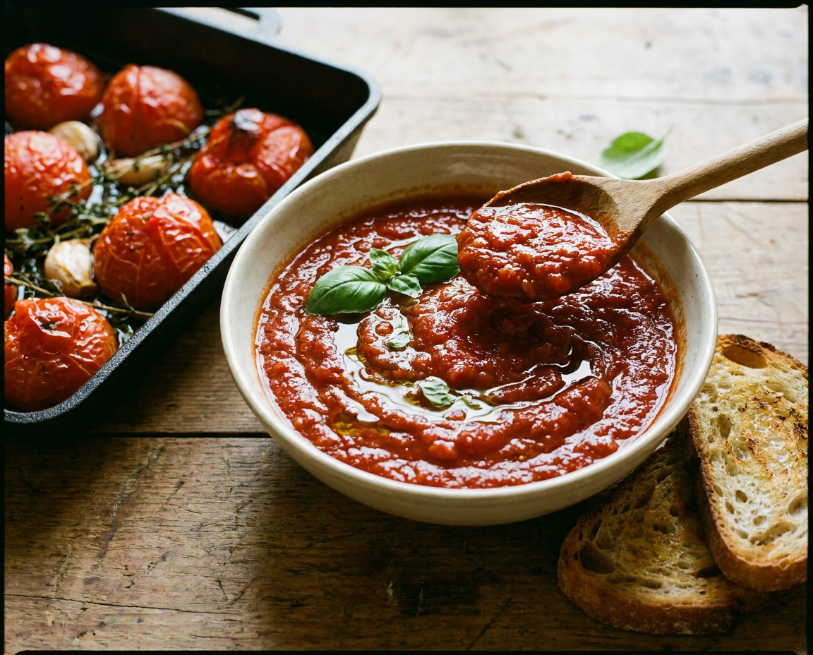 Salsa di pomodori arrosto: la ricetta rustica, profumata e perfetta anche da conservare