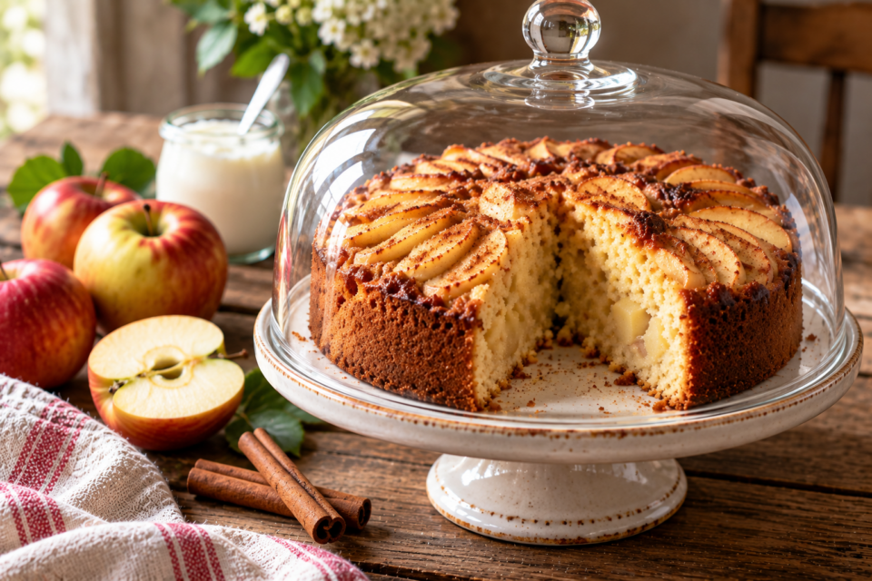 Torta nella campana di vetro