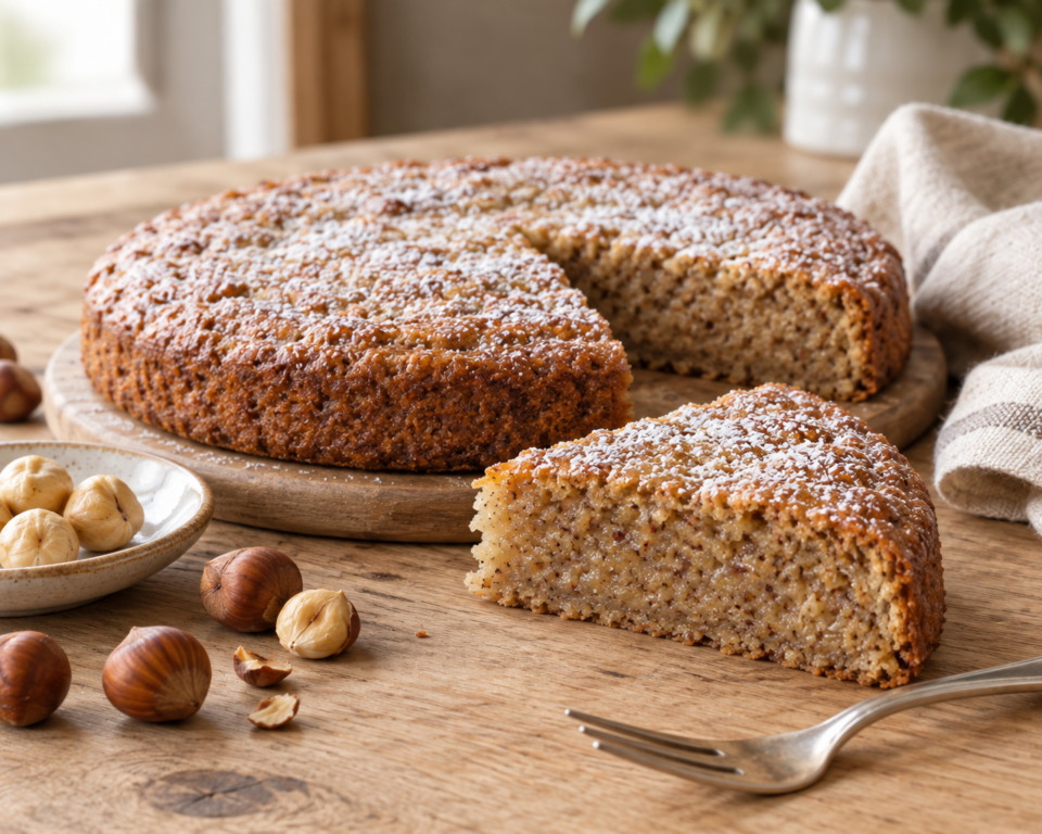 Torta di nocciole senza farina e burro: ricetta piemontese con 3 ingredienti