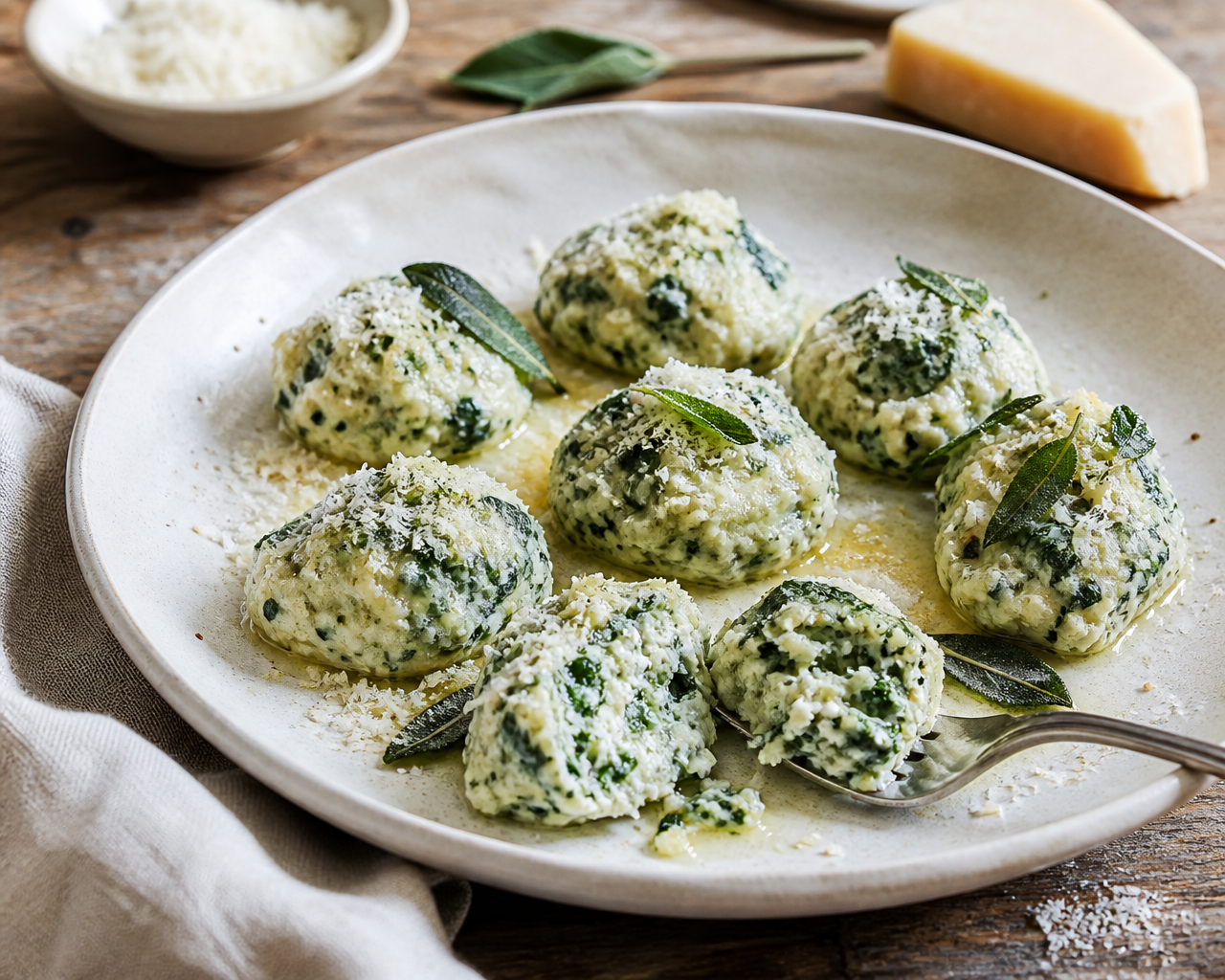 Gnudi di ricotta e spinaci: morbidi, delicati e senza pasta