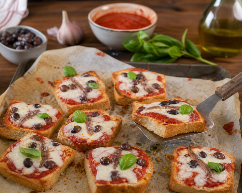 Pizzette di pancarrè: la ricetta salvacena pronta in pochi minuti