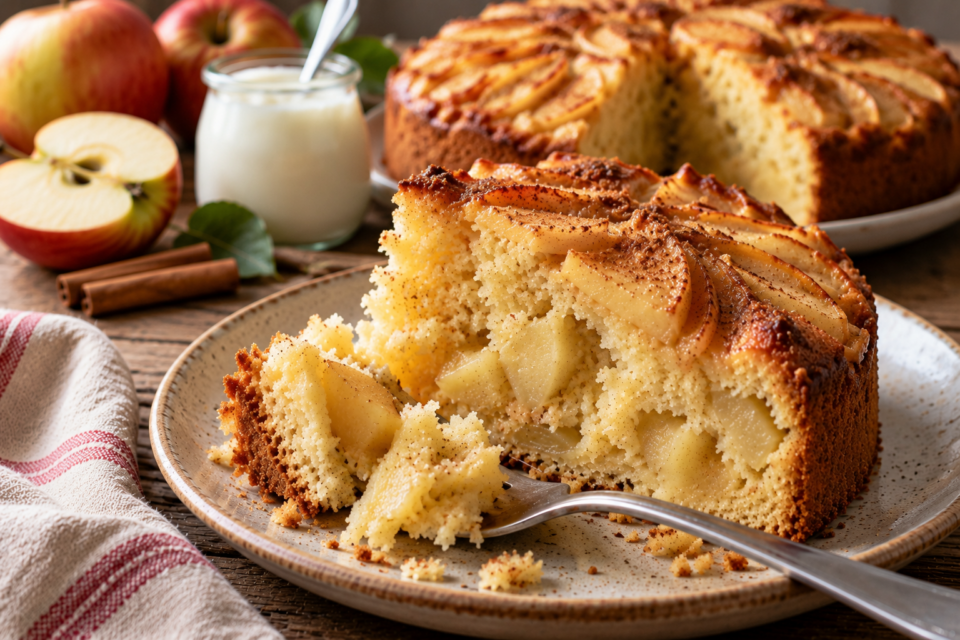 Torta di mele e yogurt facilissima: soffice e senza burro