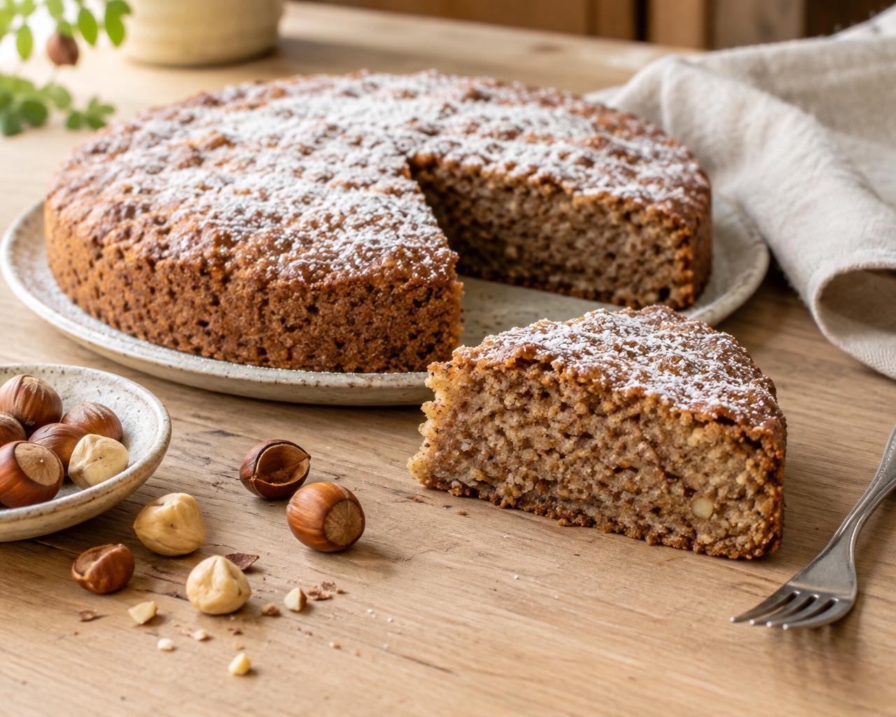 Torta di nocciole senza glutine