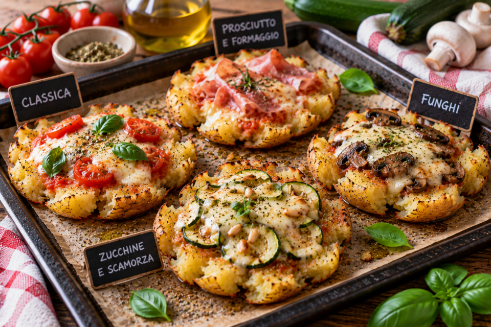 Varianti delle pizzette di patate bollite