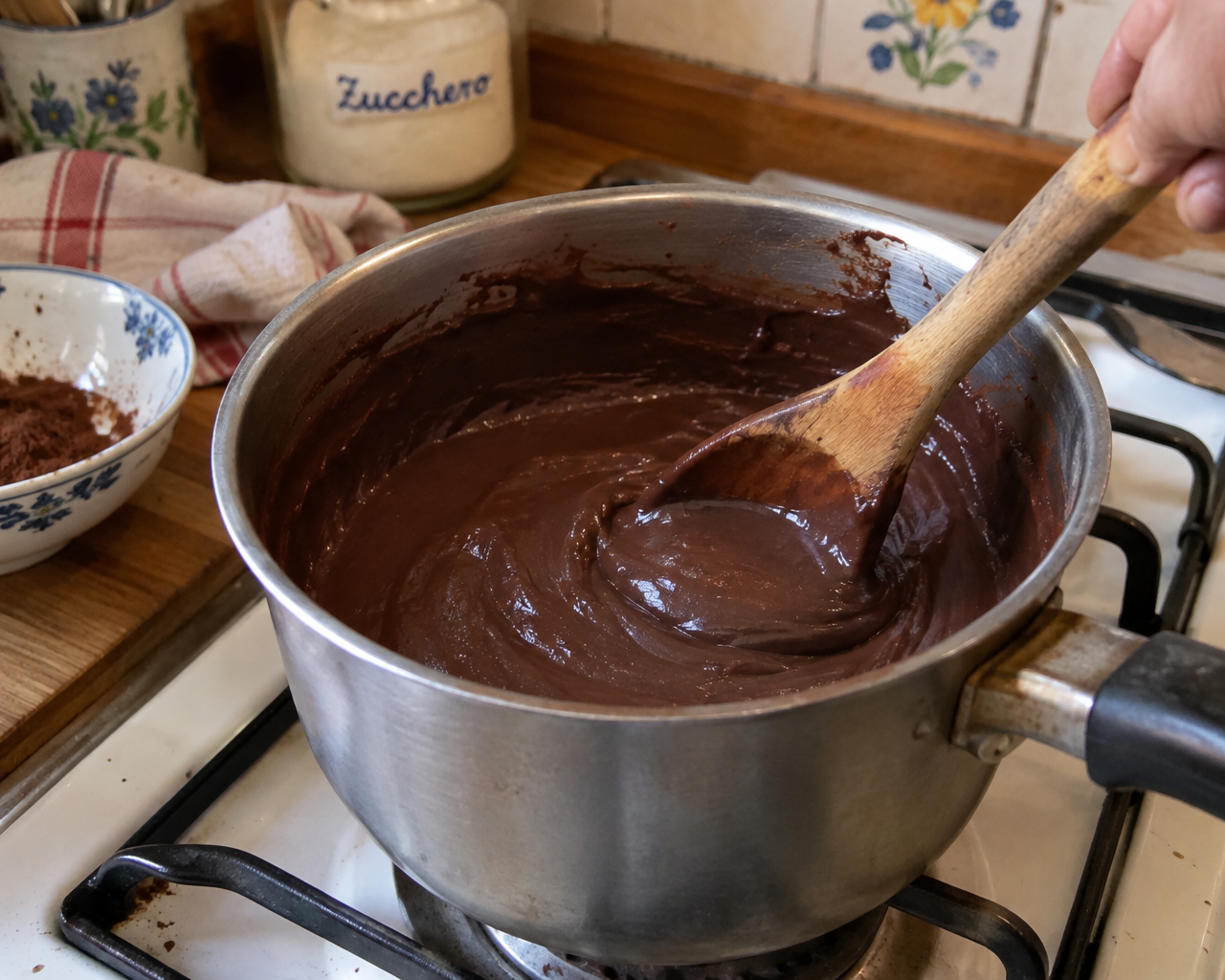 Budino al cioccolato della nonna: cremosissimo, senza uova e senza gelatina