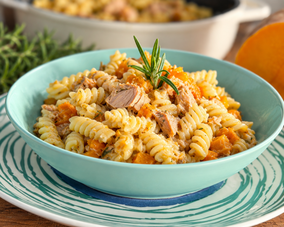 Pasta con zucca e tonno: cremosa, saporita e pronta in poco tempo