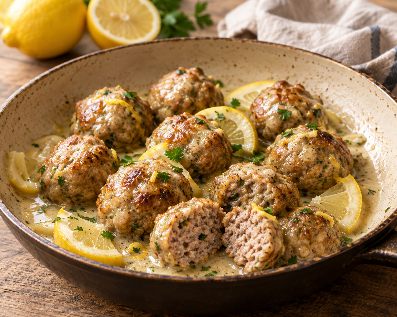 Polpette al limone morbidissime con una cremina irresistibile