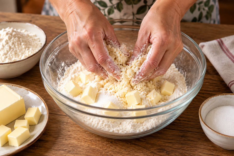 Preparate l'impasto sbriciolato