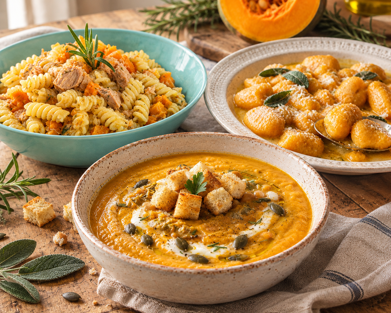 Hai una zucca in cucina? Ecco tanti primi piatti da provare