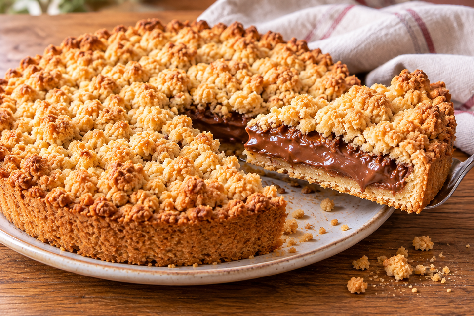 Sbriciolata alla crema di nocciole