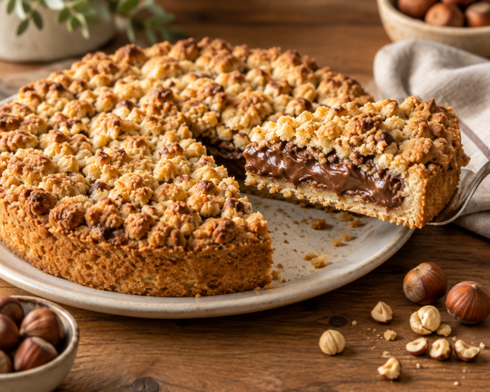 Sbriciolata alla Nutella senza uova: facile e golosa con 4 ingredienti