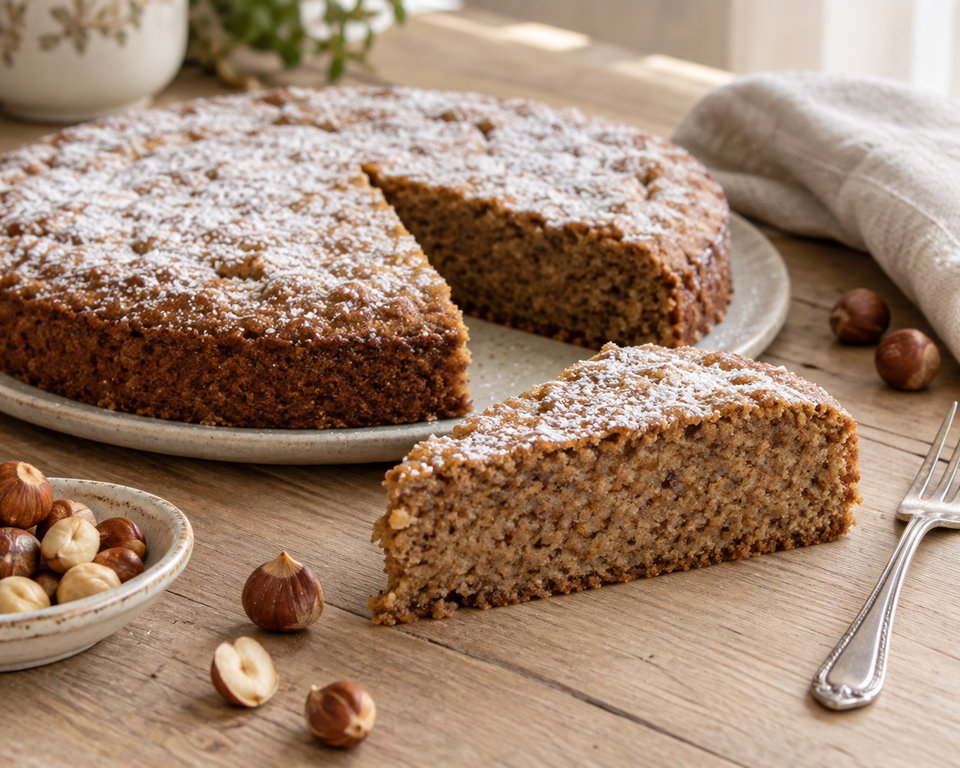 Torta di nocciole piemontese