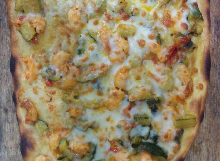 Ricetta pizza zucchine e gamberetti