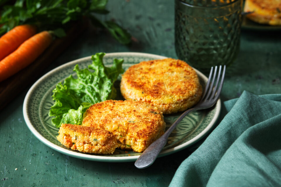 burger vegetariani di carote