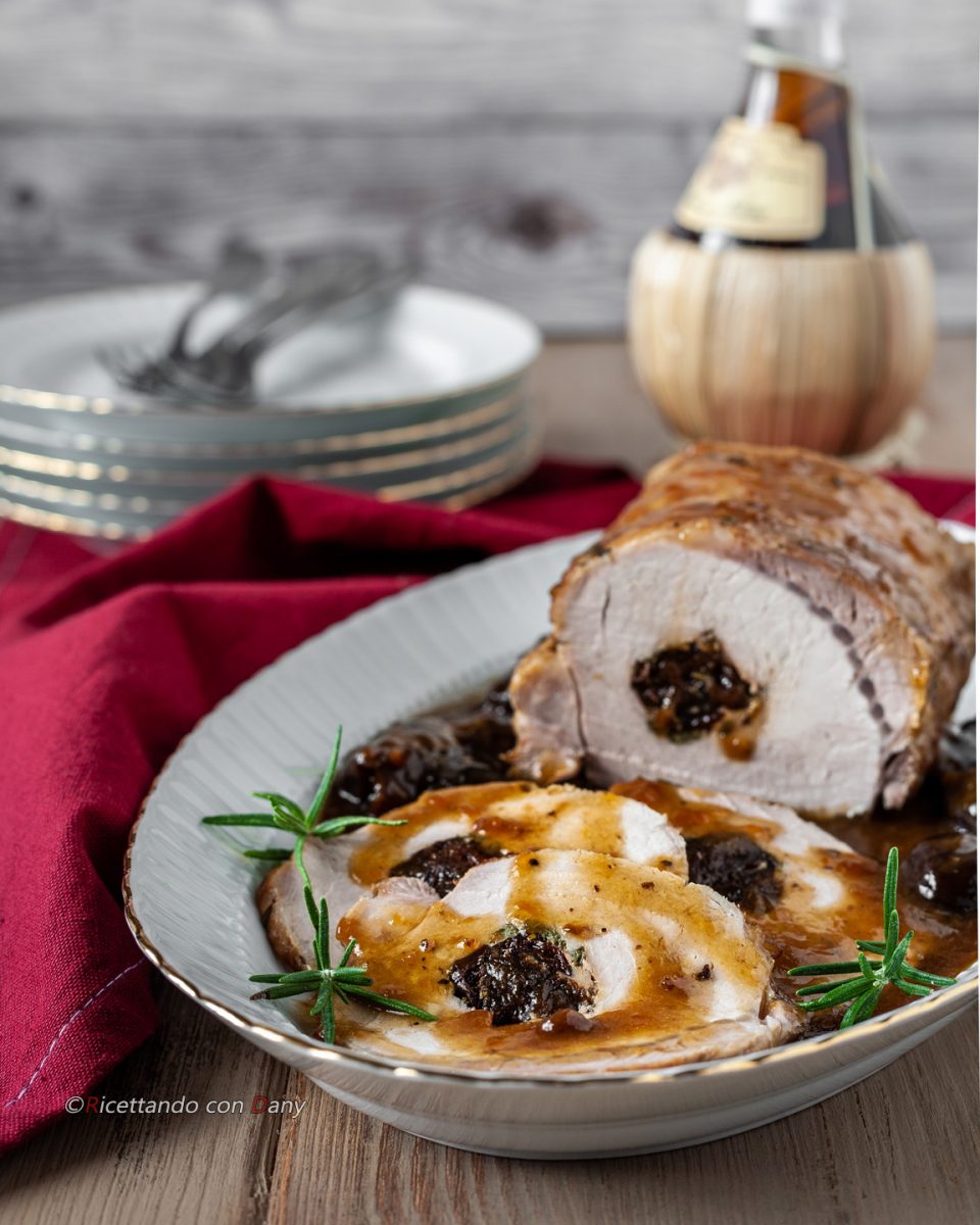 Arista di maiale alle prugne