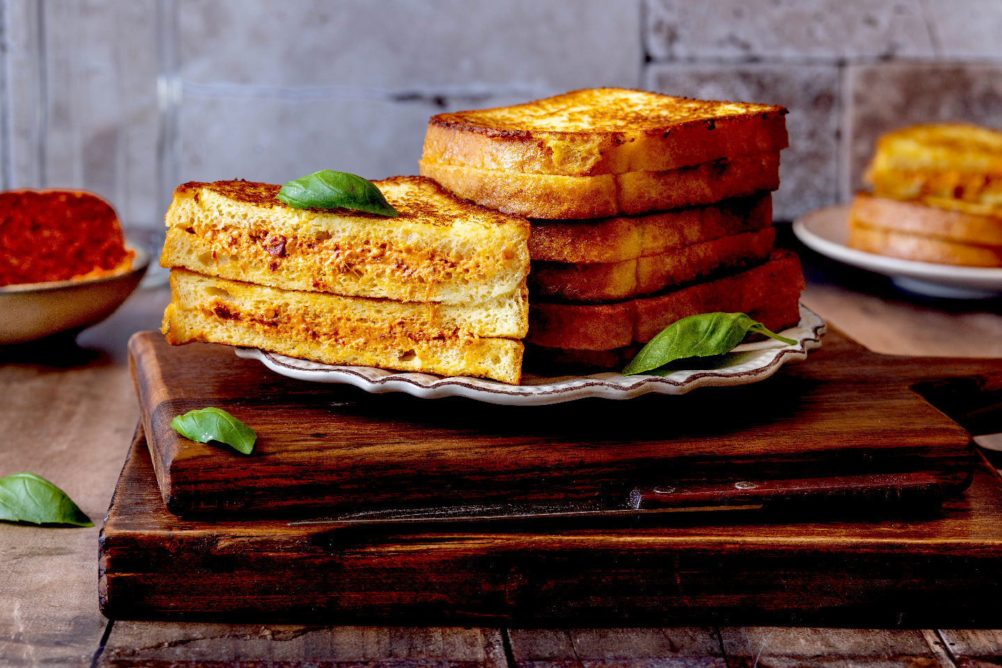 French toast salati ripieni alla nduja, ricetta golosa